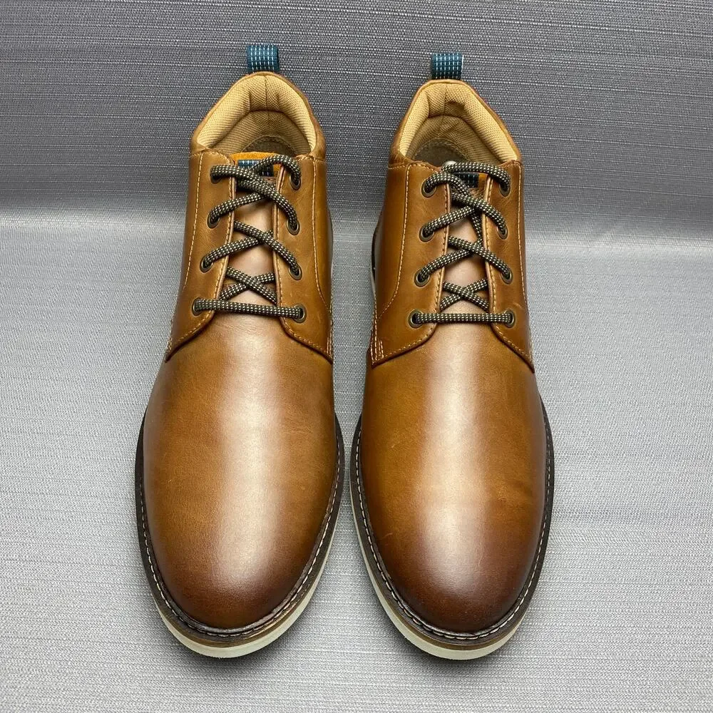 Nunn Bush Leather Ridgetop Plain Toe Chukka Boots Men 10XW